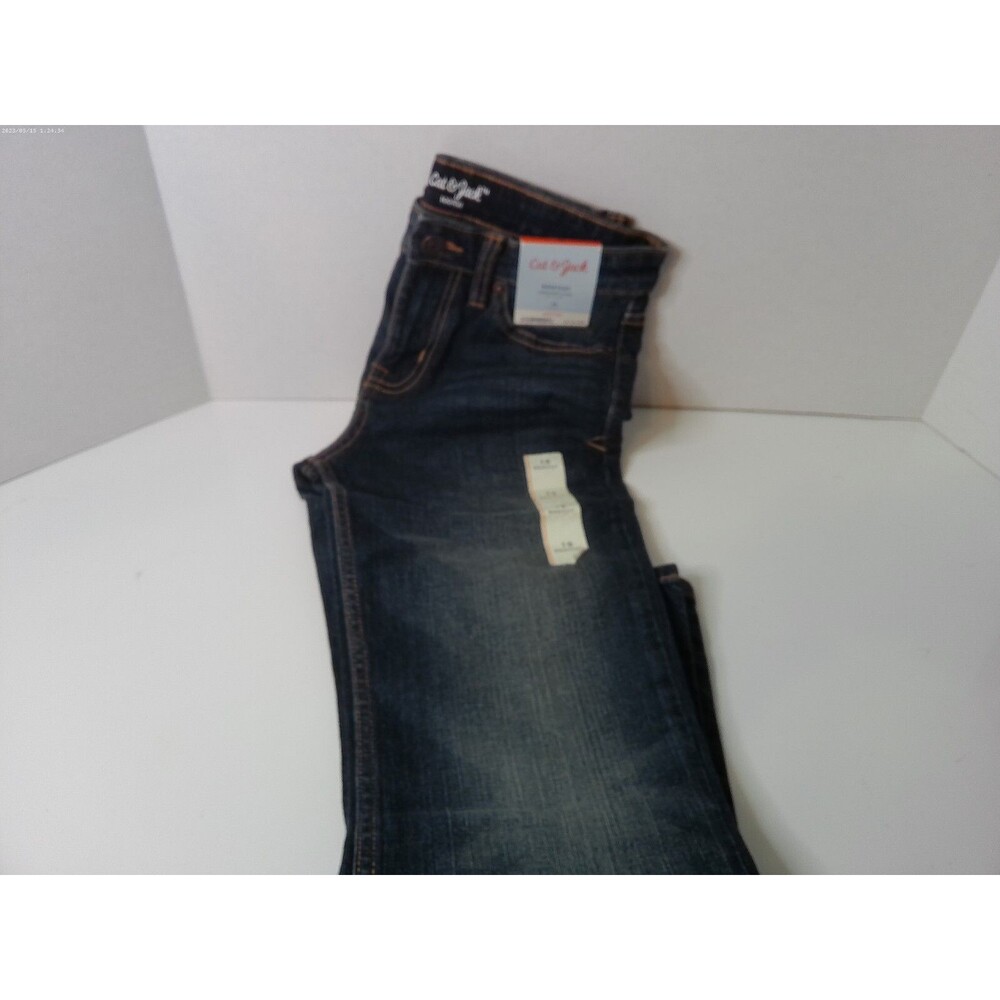 Cat & Jack Jeans Super Stretch Bootcut Adjustable Waist Girls Size 10